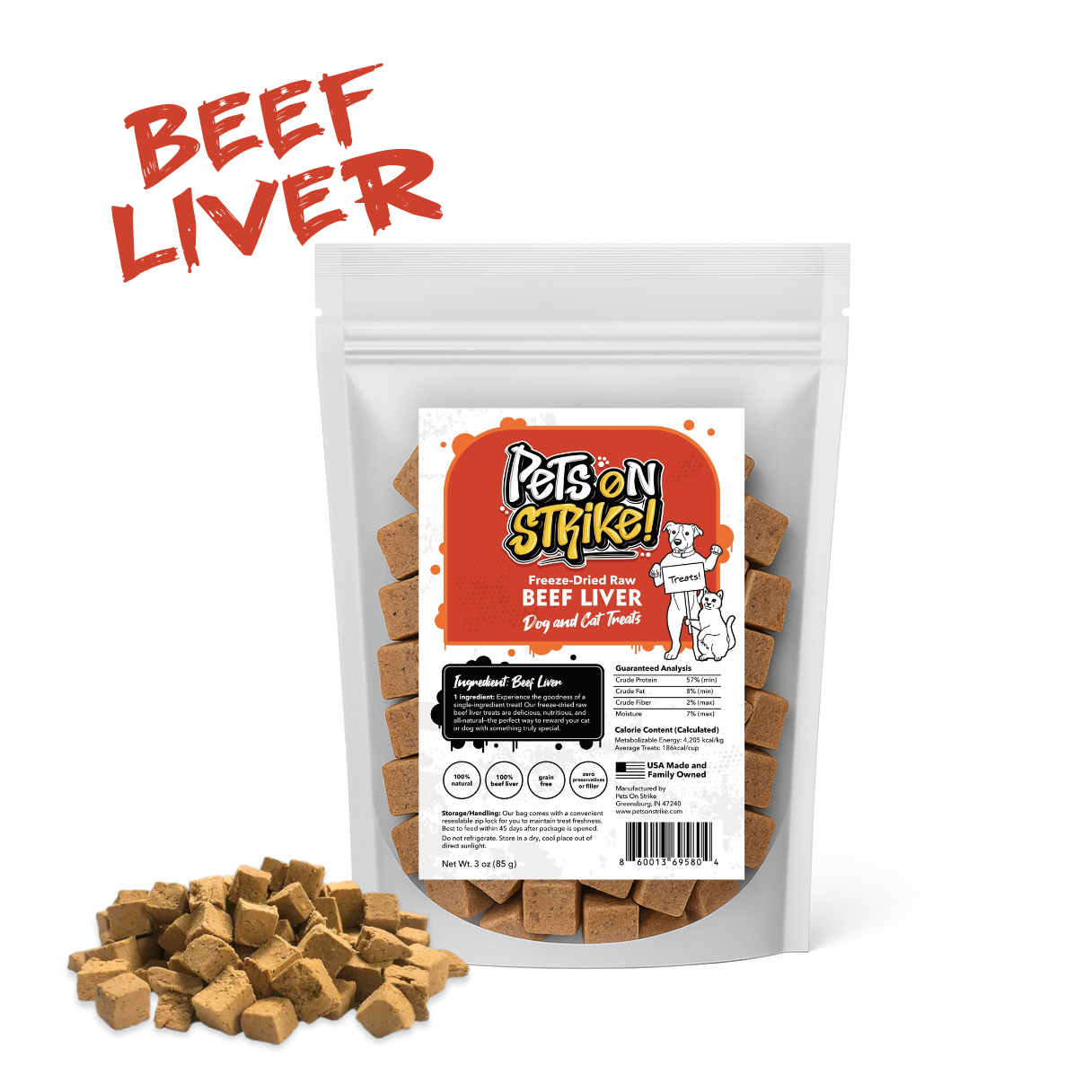 Freeze Dried Raw Beef Liver