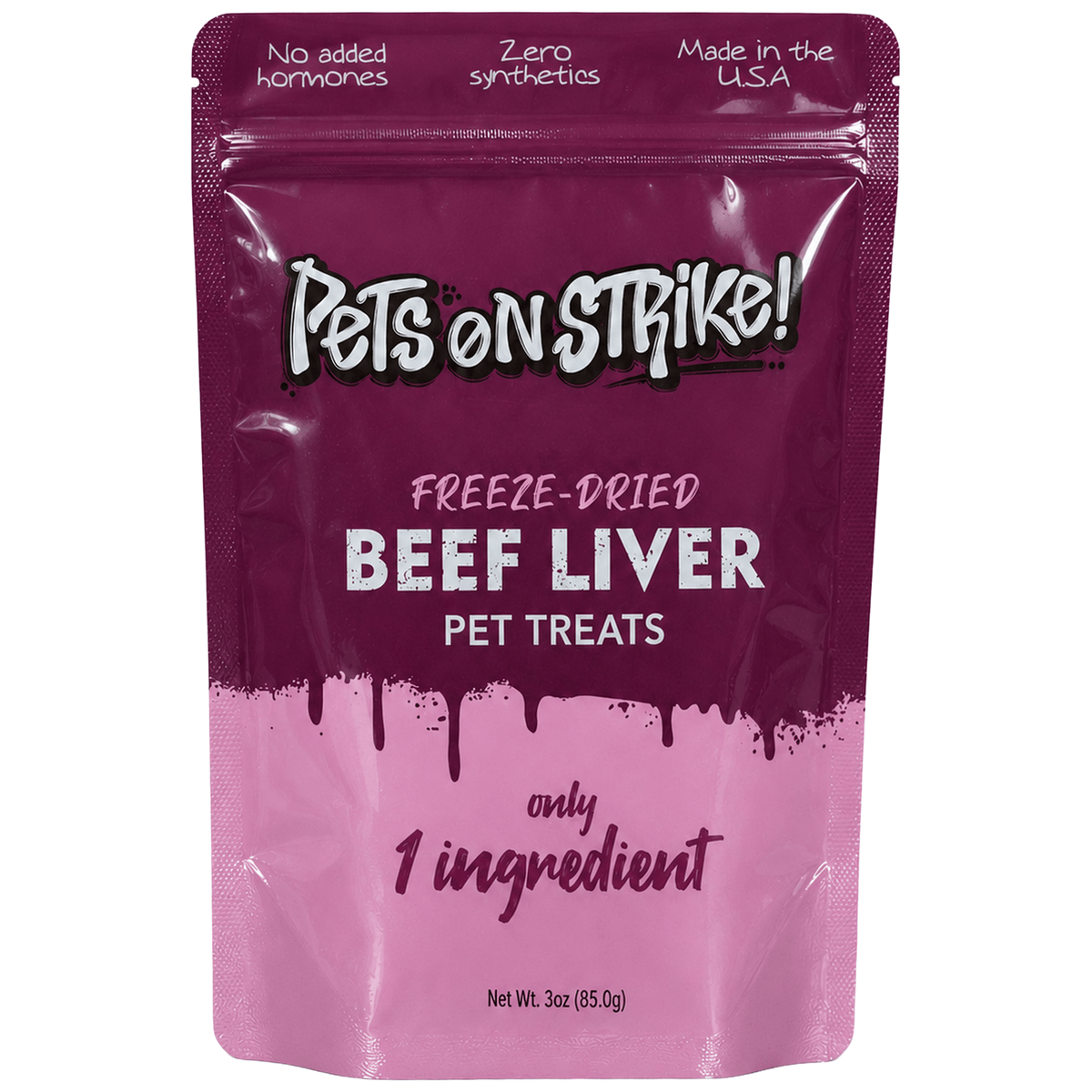 Freeze Dried Raw Beef Liver - Pets On Strike