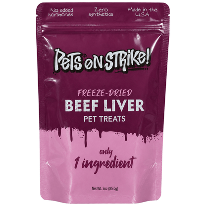 Freeze Dried Raw Beef Liver - Pets On Strike