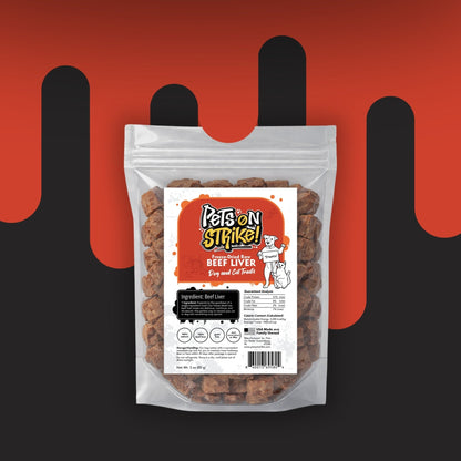 Freeze Dried Raw Beef Liver - Pets On Strike