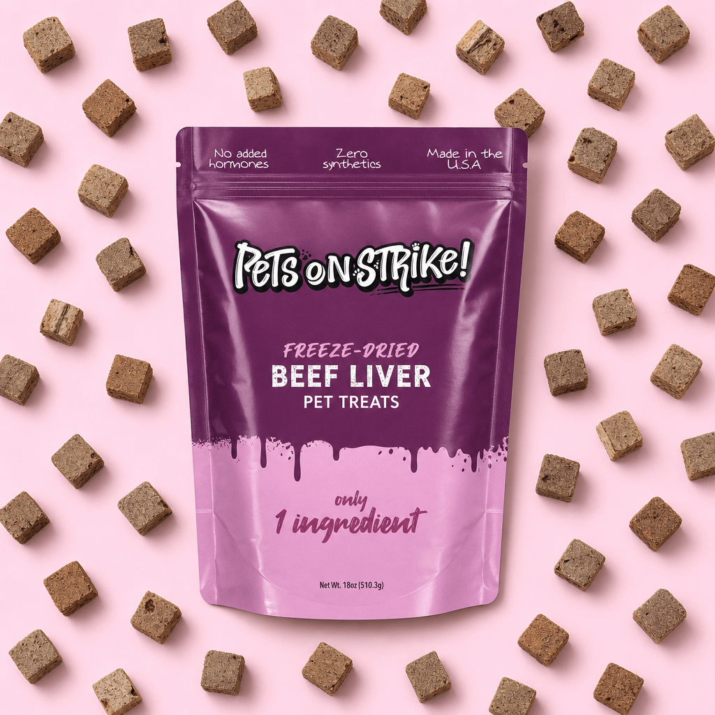 Freeze Dried Raw Beef Liver - Pets On Strike