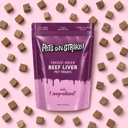 Freeze Dried Raw Beef Liver - Pets On Strike