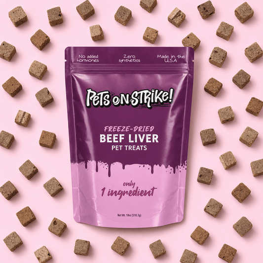 Freeze Dried Raw Beef Liver - Pets On Strike