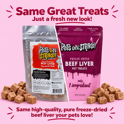 Freeze Dried Raw Beef Liver - Pets On Strike