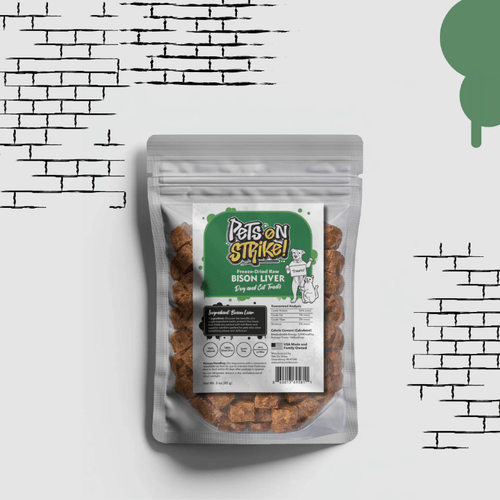 Freeze Dried Raw Bison Liver - Pets On Strike