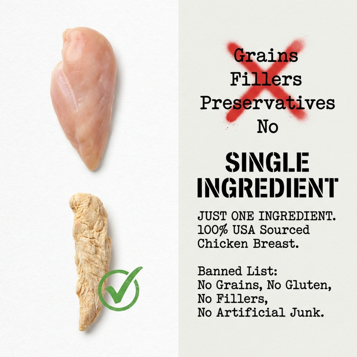 Freeze Dried Raw Chicken Breast