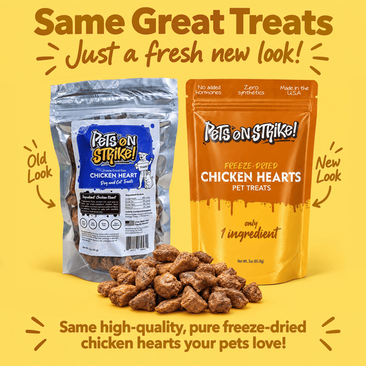 Freeze Dried Raw Chicken Hearts - Pets On Strike