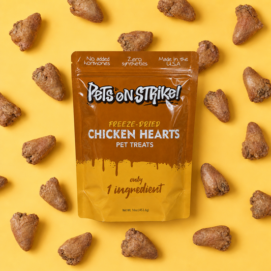 Freeze Dried Raw Chicken Hearts