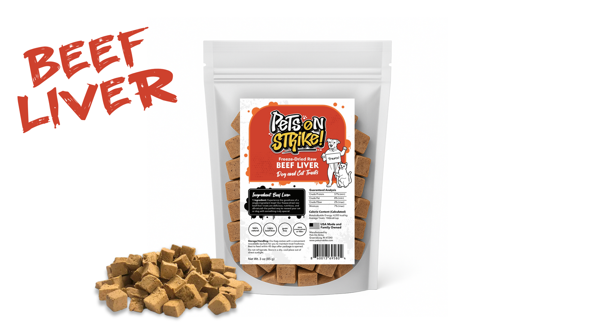 Freeze Dried Raw Beef Liver