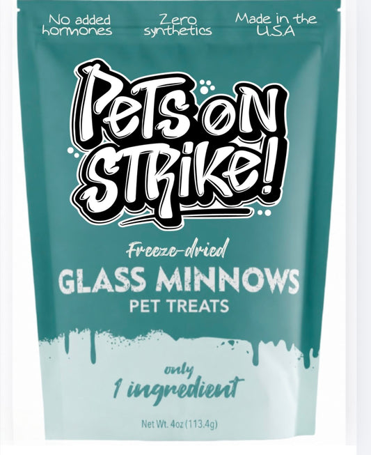 Freeze Dried Glass Minnows - Pets On Strike