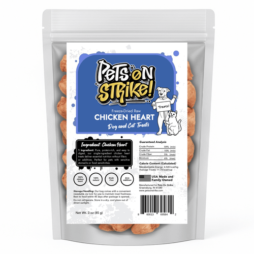 Freeze Dried Raw Chicken Hearts